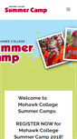 Mobile Screenshot of camps.mohawkcollege.ca